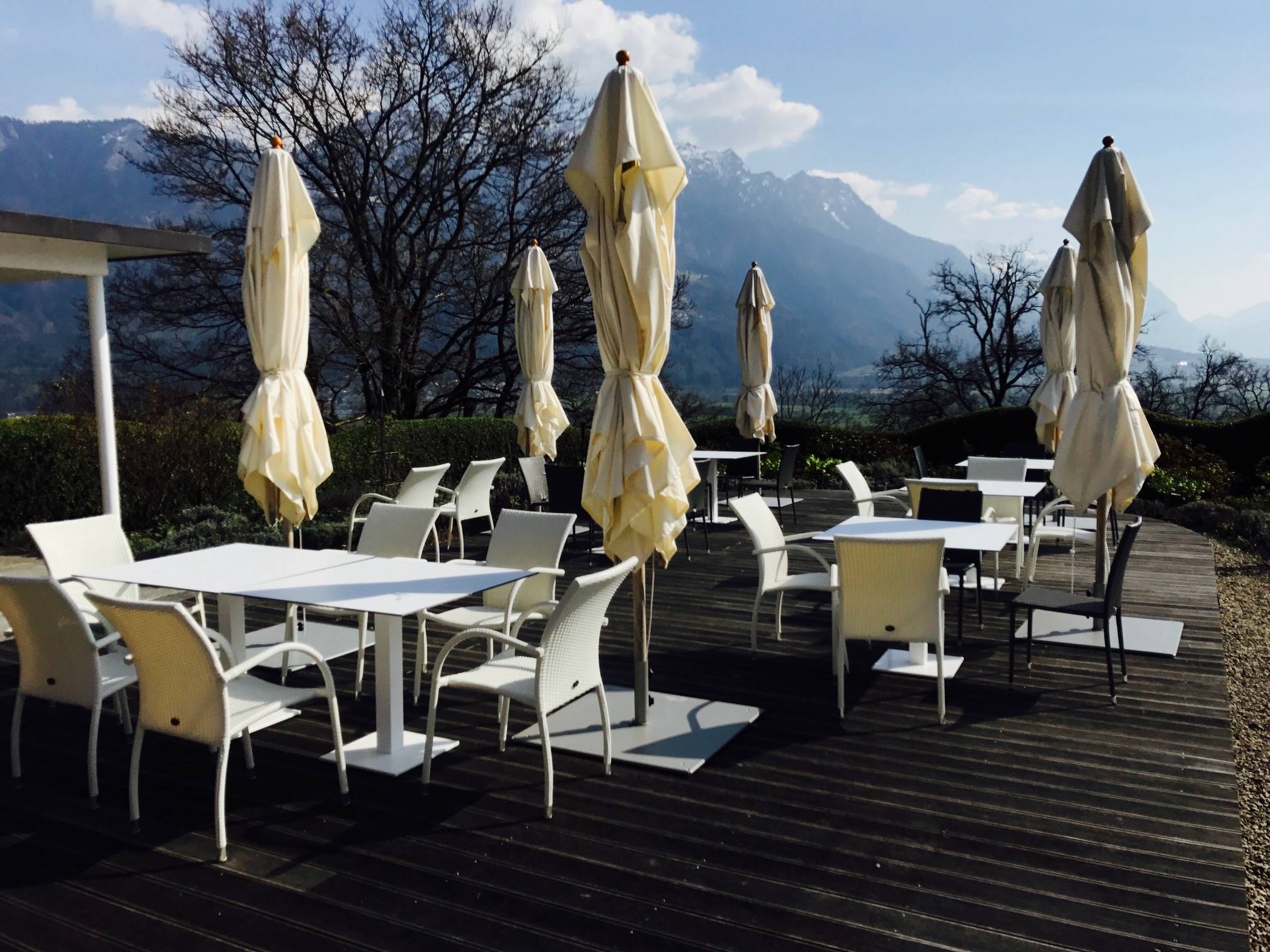 Garten auf Boja 19 im Frühling